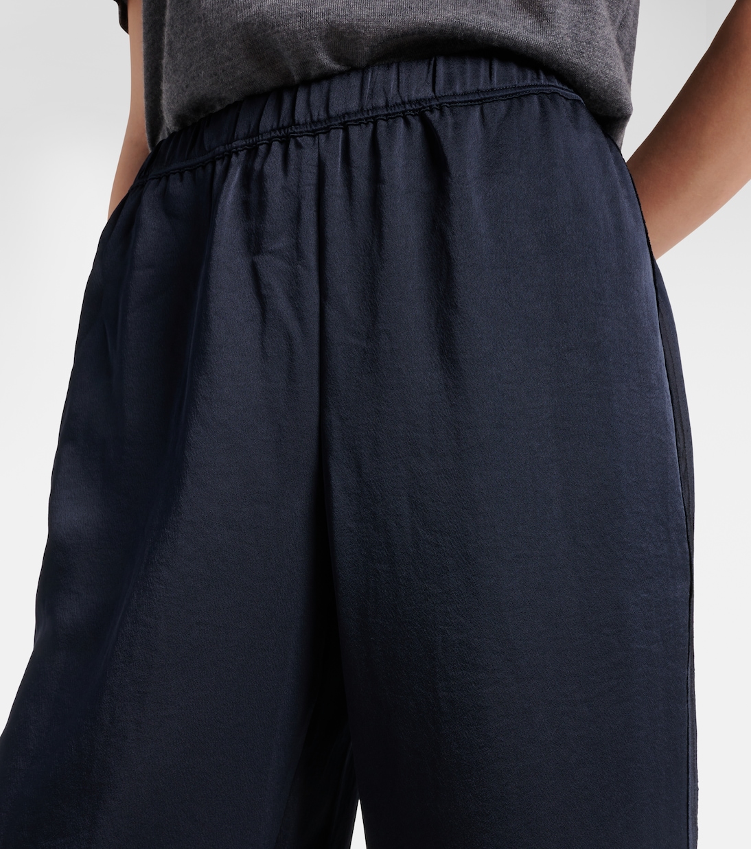 Pantalon ample à taille mi-haute | Vince