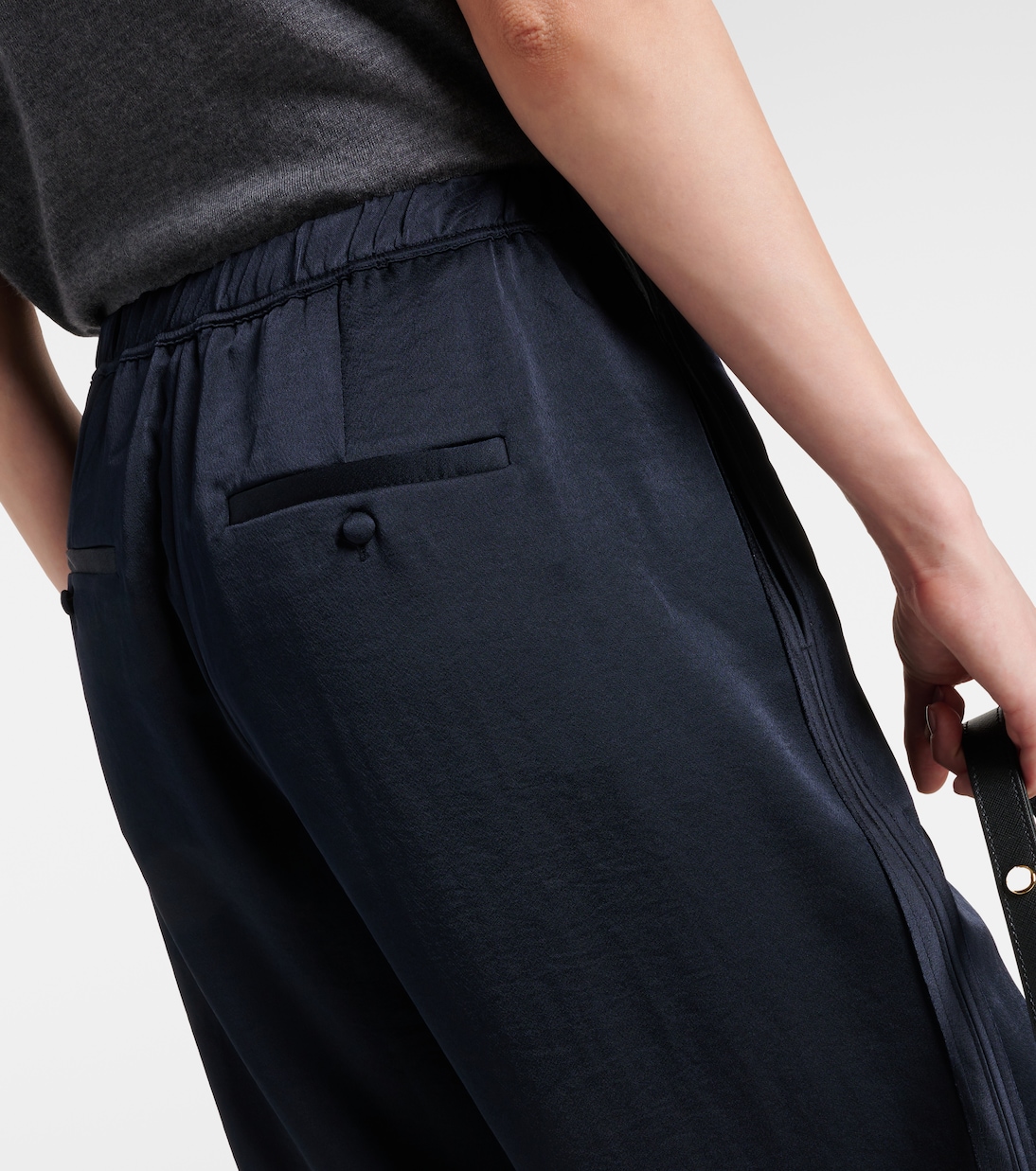 Pantalon ample à taille mi-haute | Vince