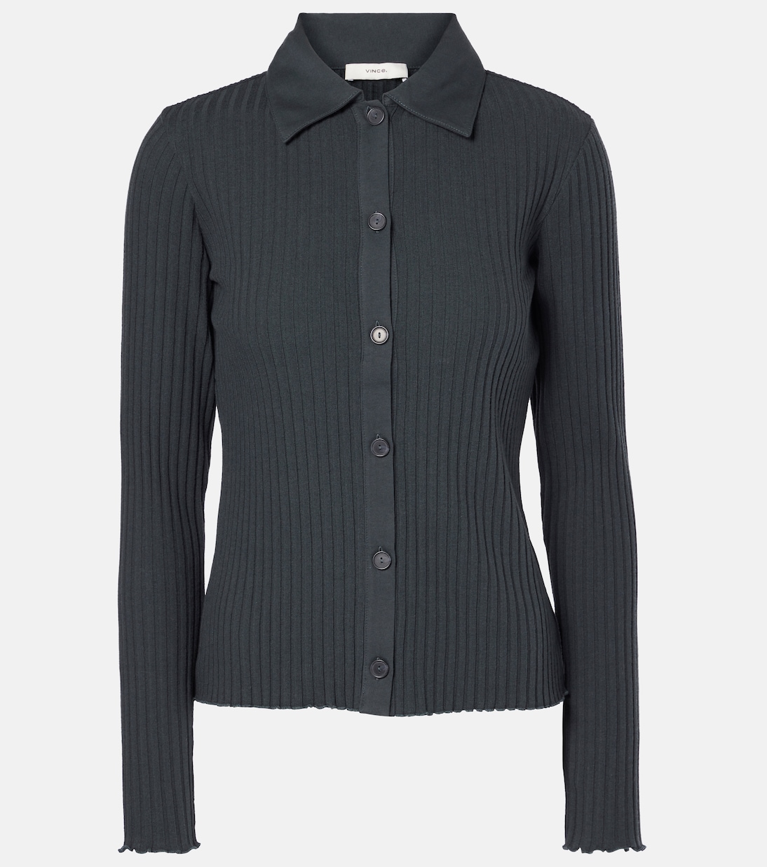 Polopullover aus Rippstrick | Vince