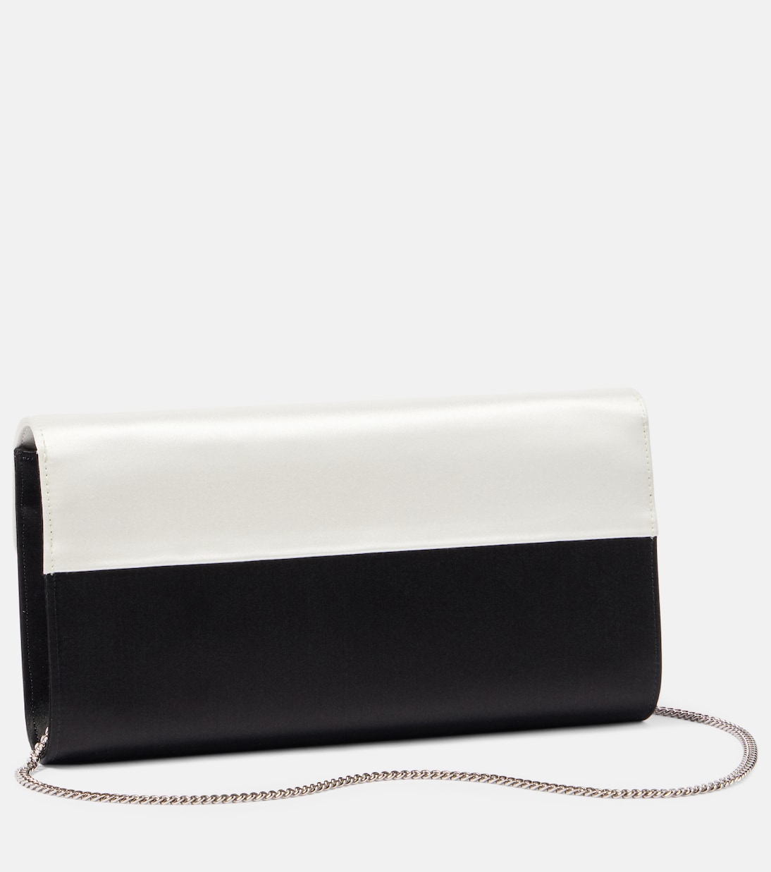 Flower Strass satin clutch  | Roger Vivier