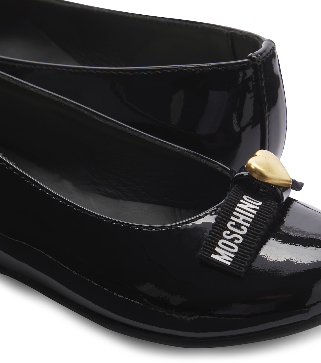 Ballerines en cuir verni | Moschino Kids