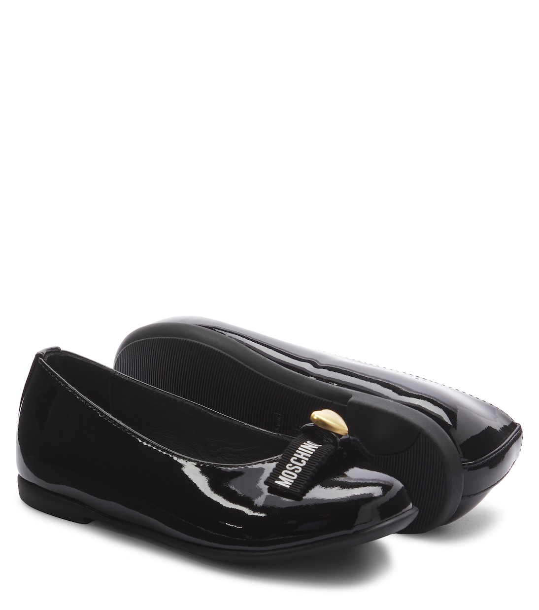 Ballerines en cuir verni | Moschino Kids