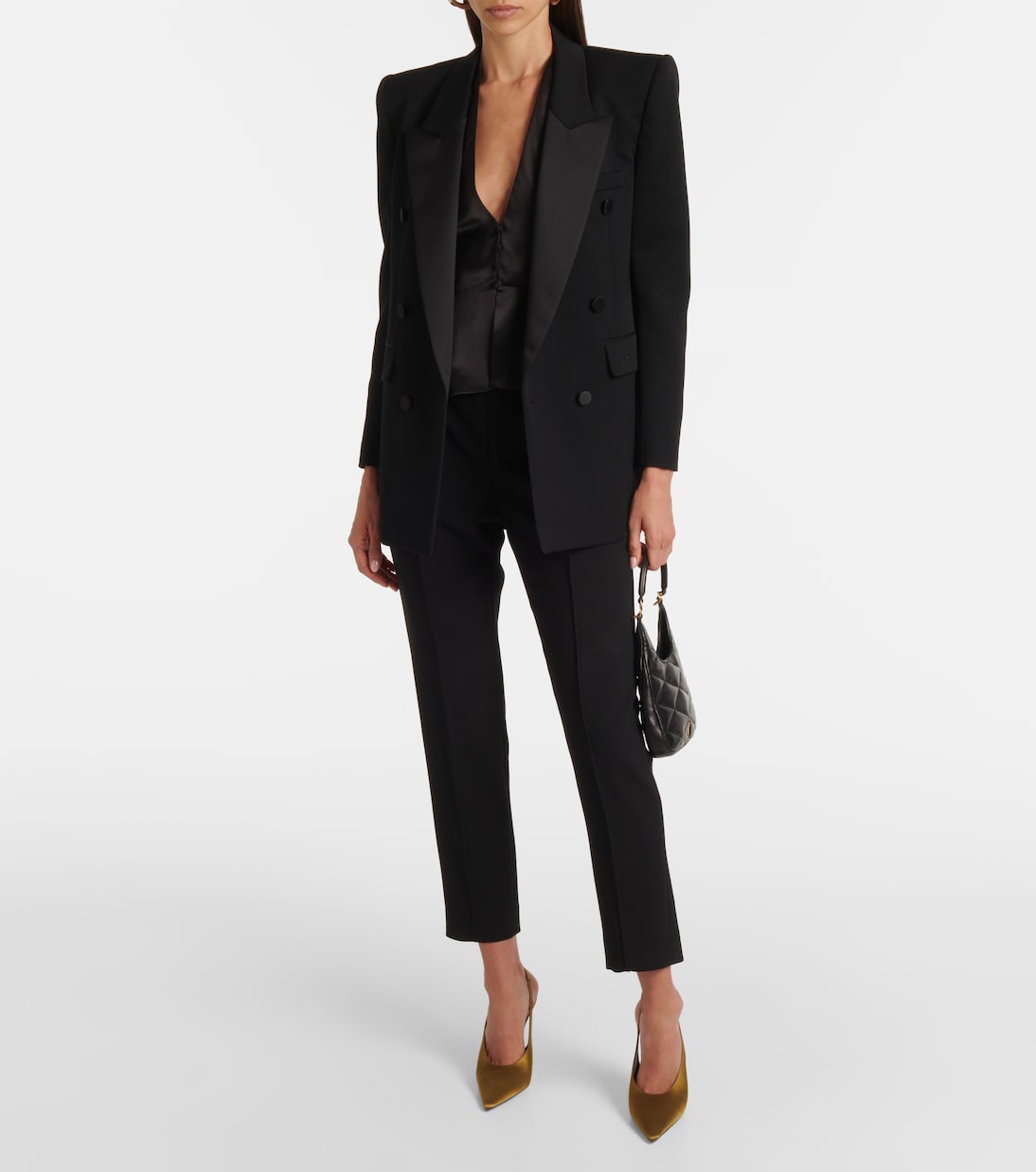 Pumps slingback L'Entracte 110 in crêpe | Saint Laurent