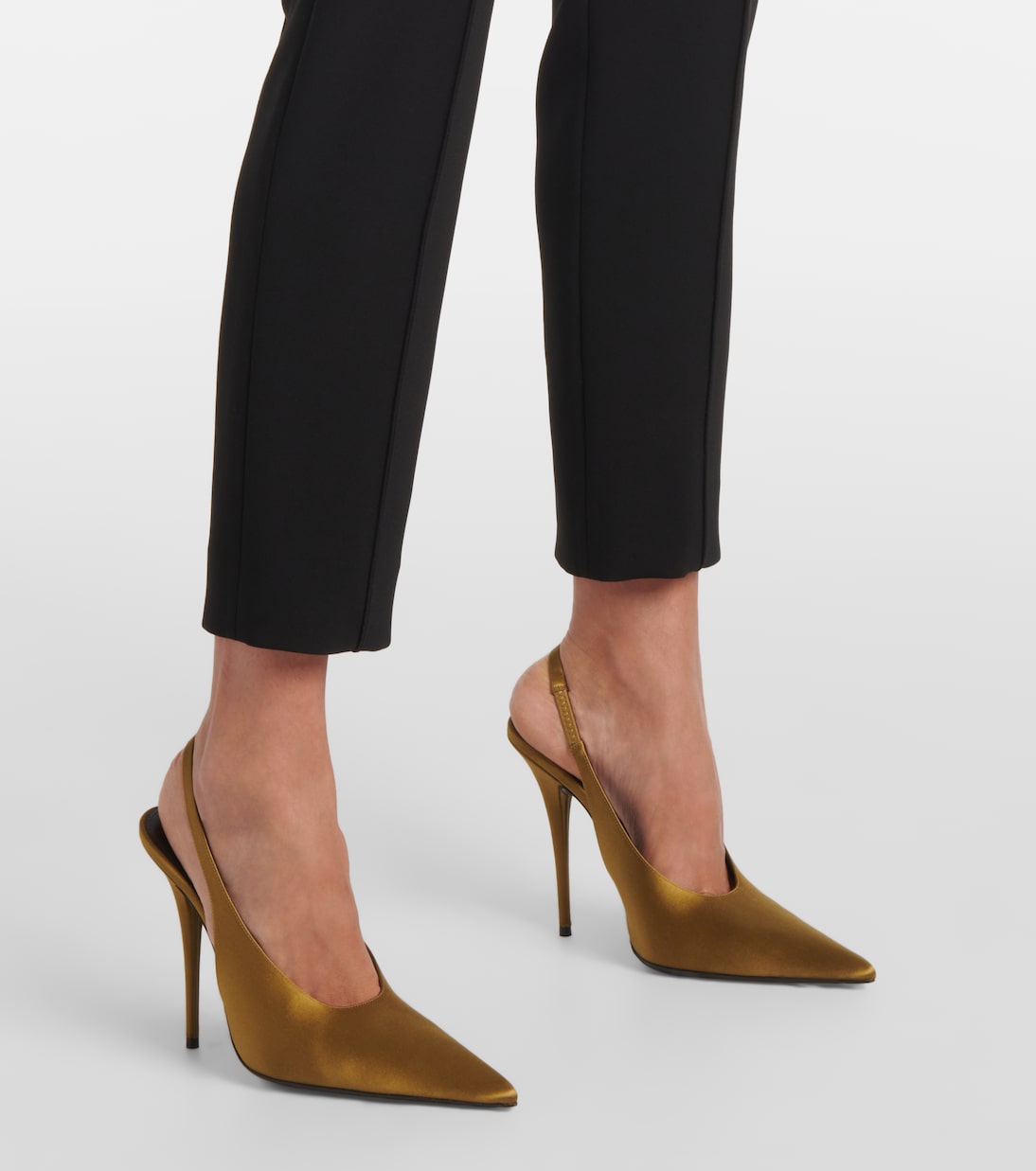 Pumps slingback L'Entracte 110 in crêpe | Saint Laurent
