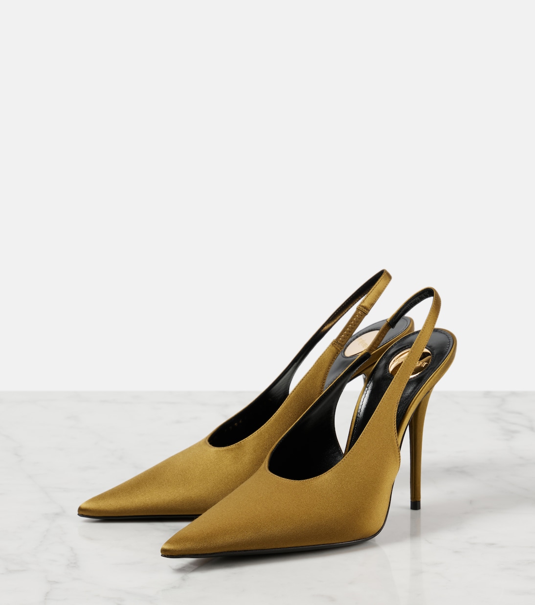 Pumps slingback L'Entracte 110 in crêpe | Saint Laurent