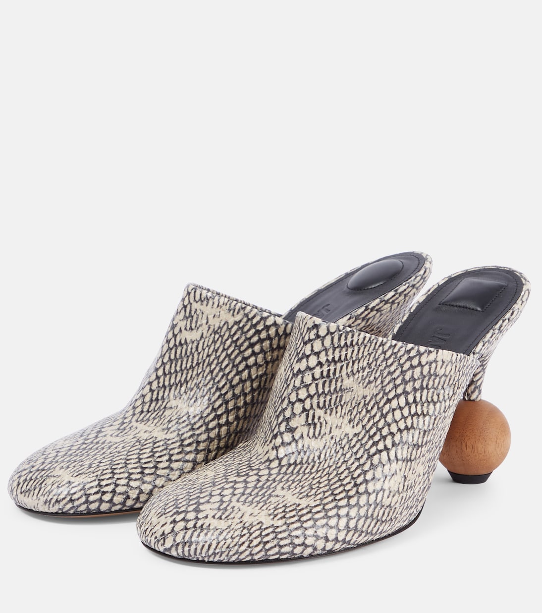 JACQUEMUS Muli in pelle con effetto Bisou, stile giovane e trendy