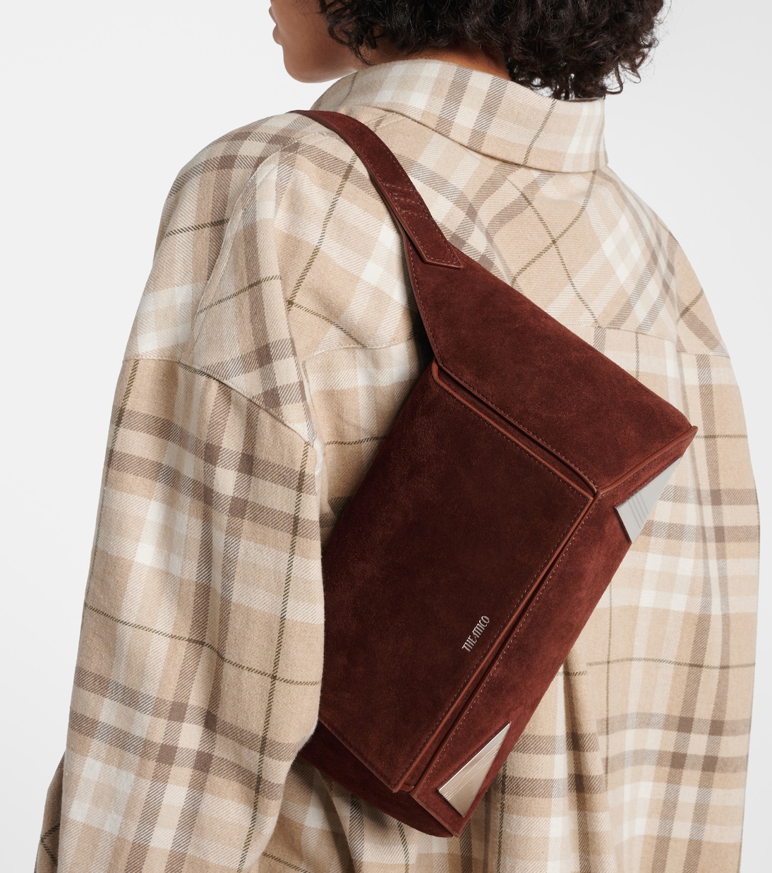 Borsa a spalla 7/7 in suede | The Attico