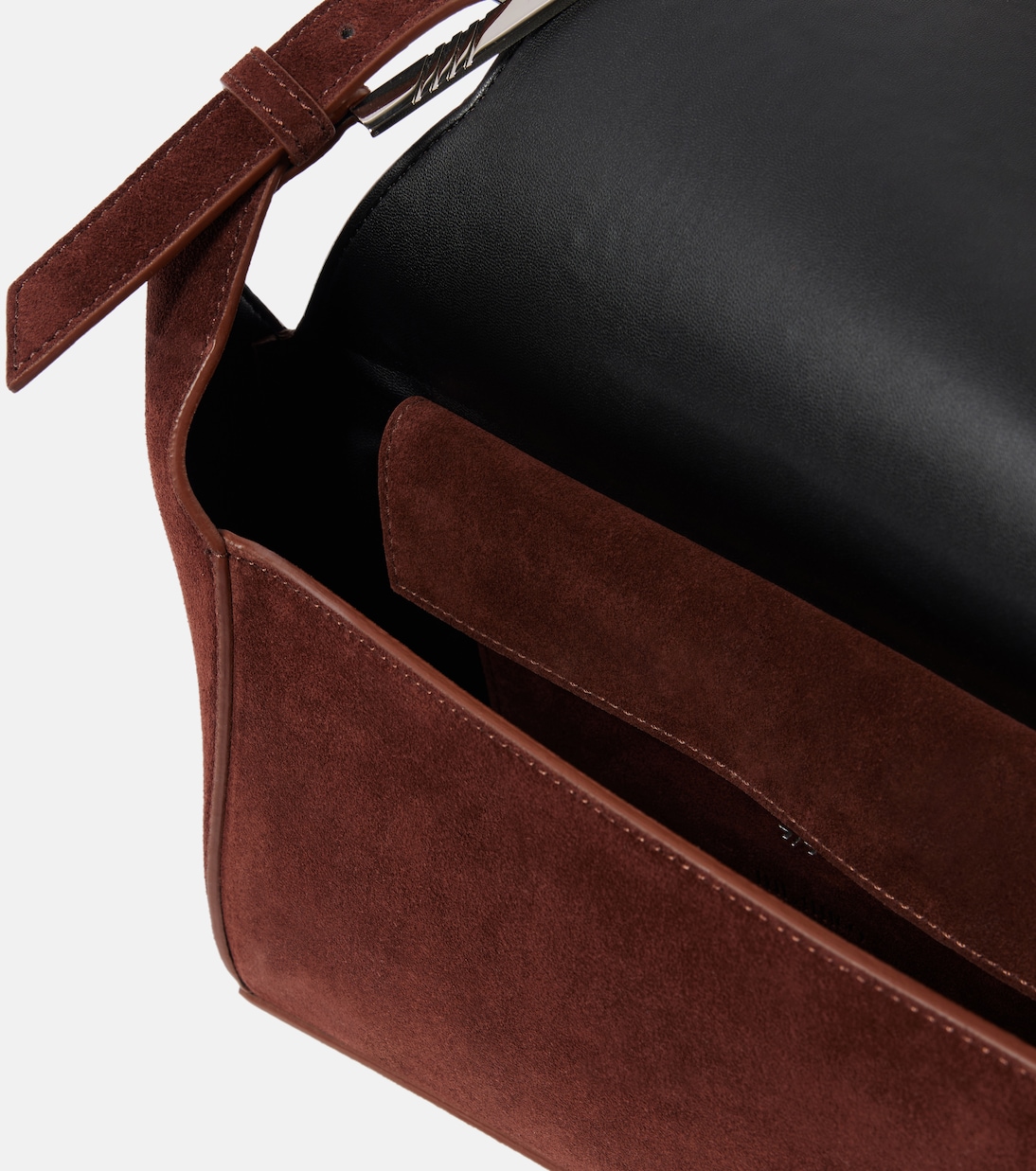 Borsa a spalla 7/7 in suede | The Attico