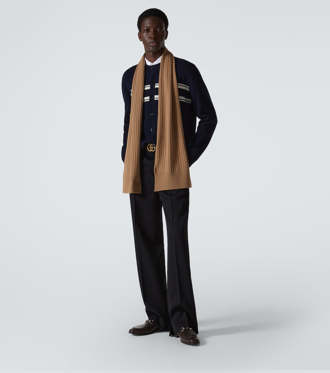 Sciarpa in lana a coste | Gucci