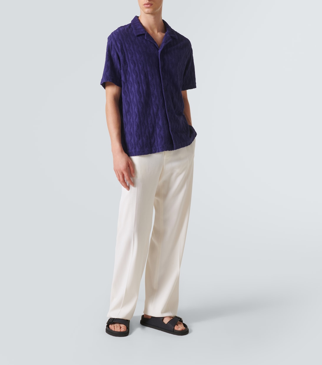 Camisa bowling de felpa de algodón | Frescobol Carioca