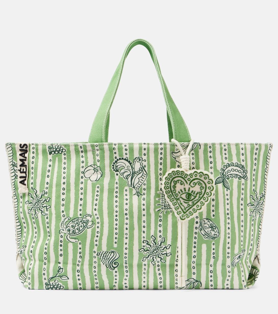 Borsa Lula Large in canvas con stampa | Alémais