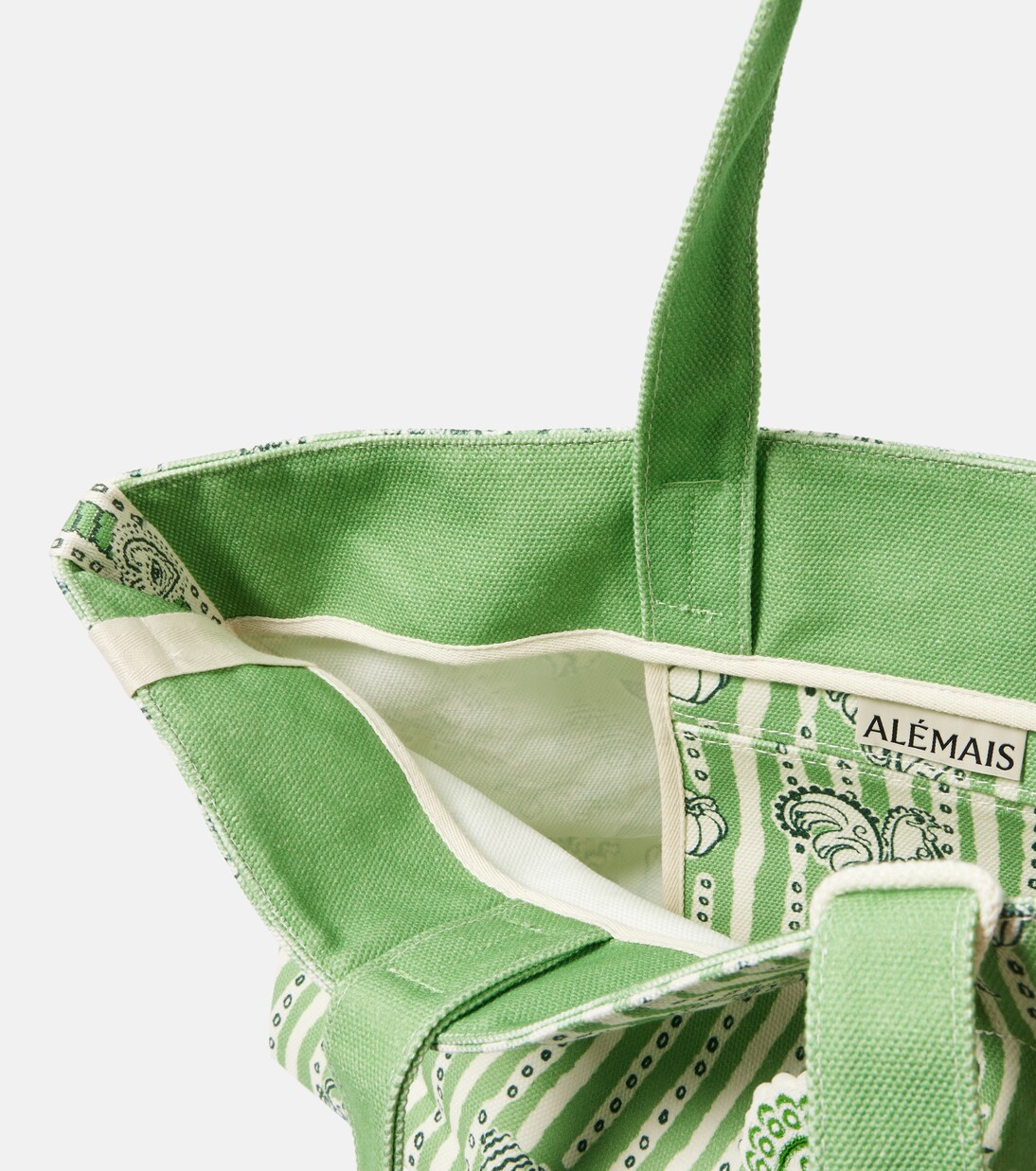 Borsa Lula Large in canvas con stampa | Alémais