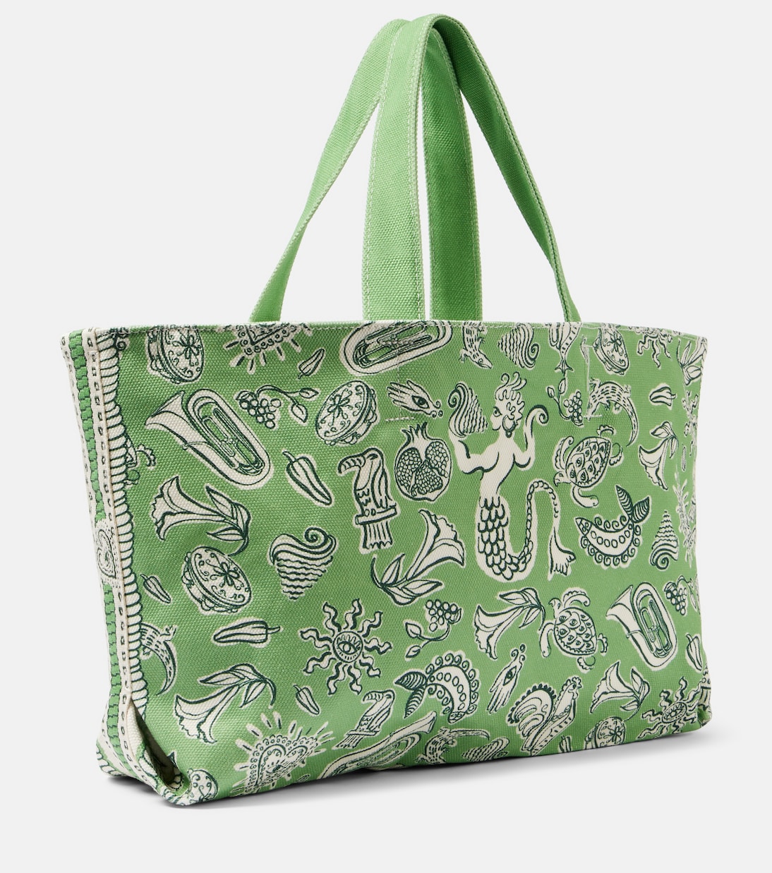 Borsa Lula Large in canvas con stampa | Alémais
