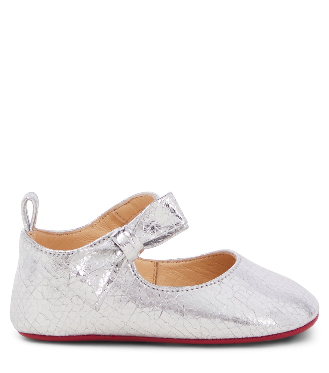 Bébé – Ballerines Lou Babe en cuir métallisé | Christian Louboutin Kids
