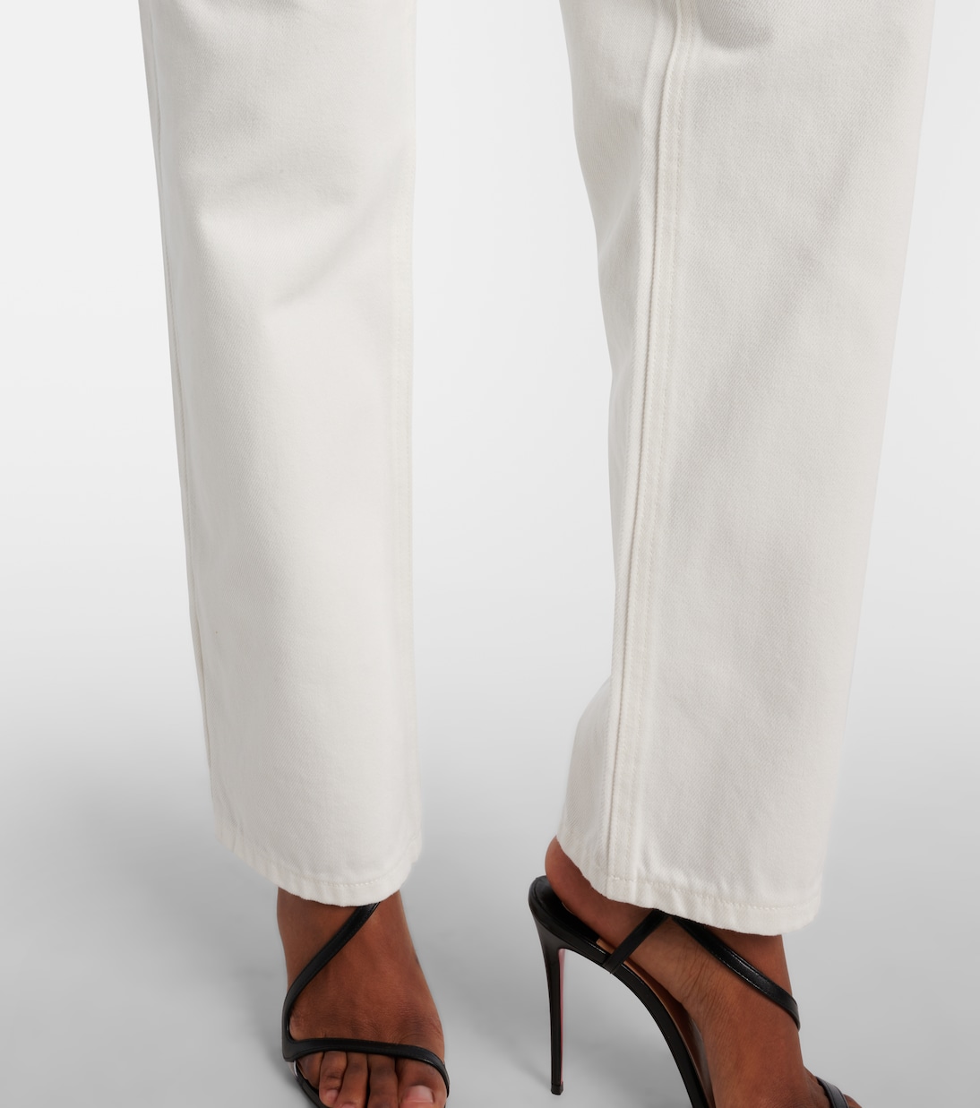 Jeans regular con cut-out e cristalli | Area