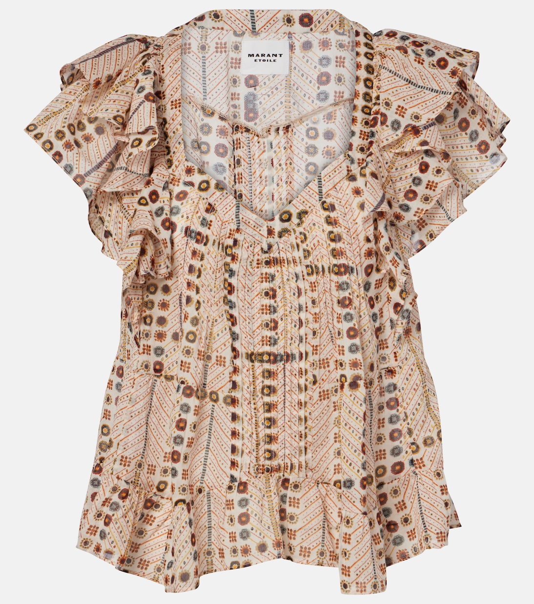 Blusa Madrana in cotone con volant | Marant Etoile
