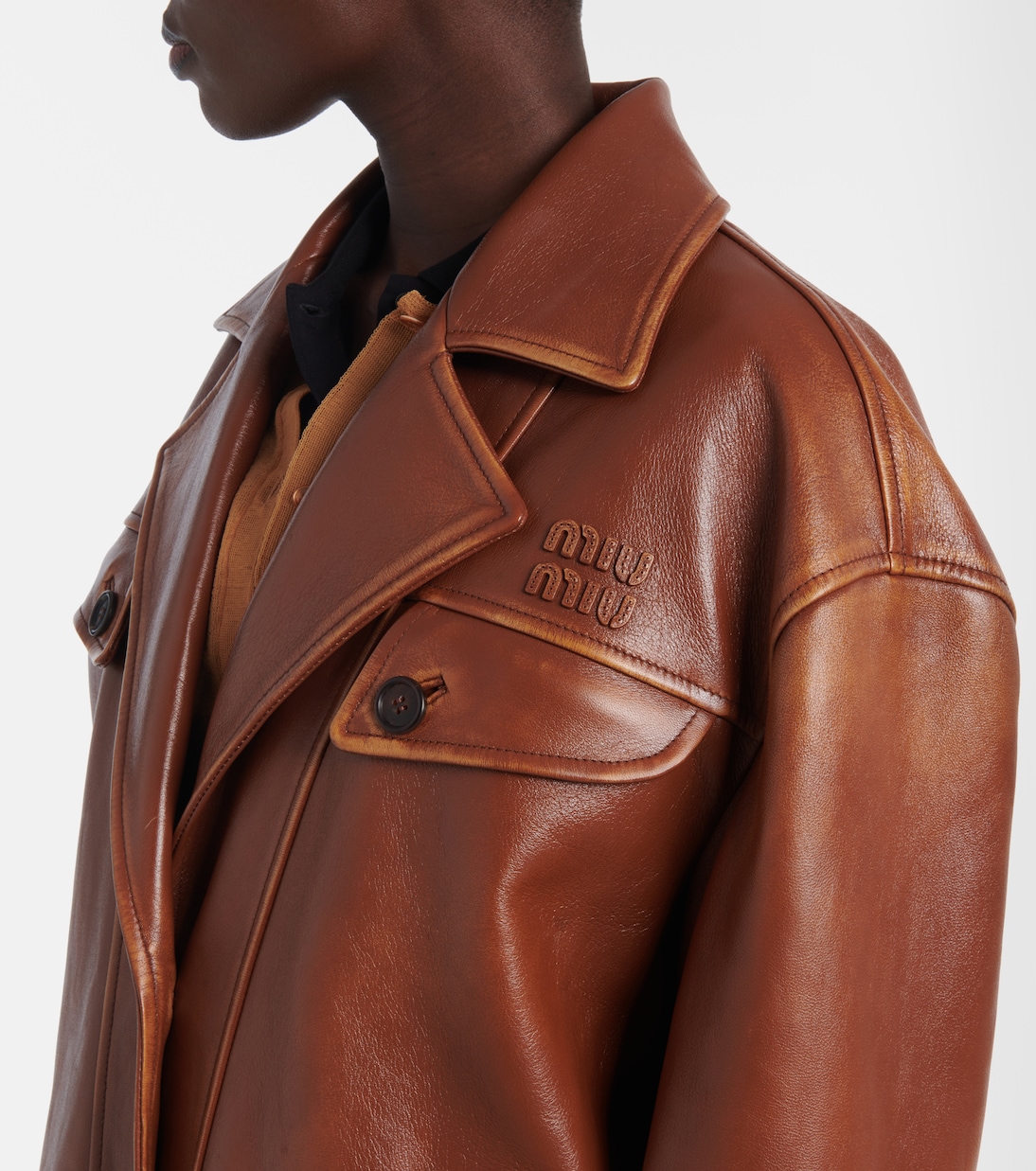 Lederjacke | Miu Miu