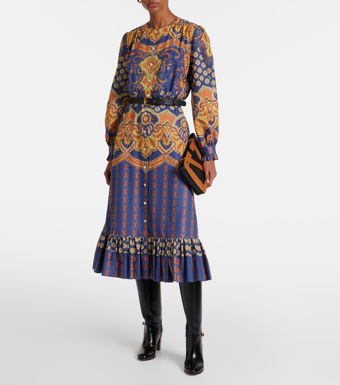 Voyage Imaginaire cotton shirt dress | Valentino