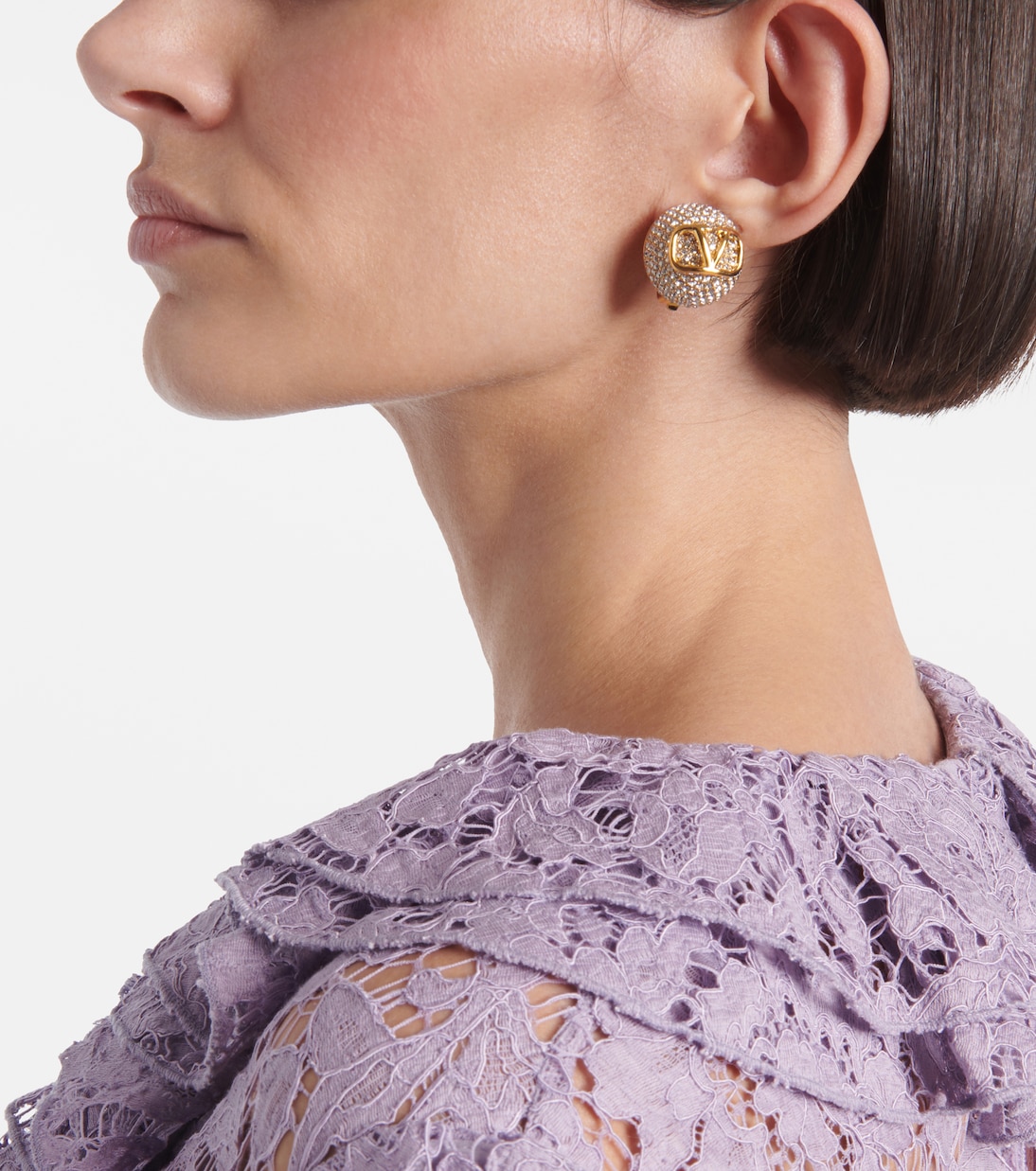 Boucles d’oreilles VLogo Signature à ornements | Valentino