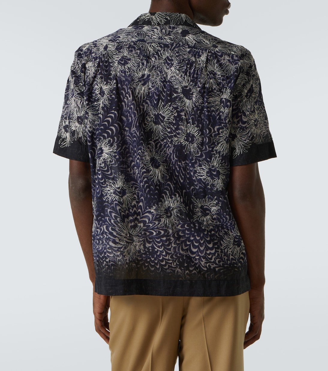 Camicia bowling in cotone con ricamo | Dries Van Noten