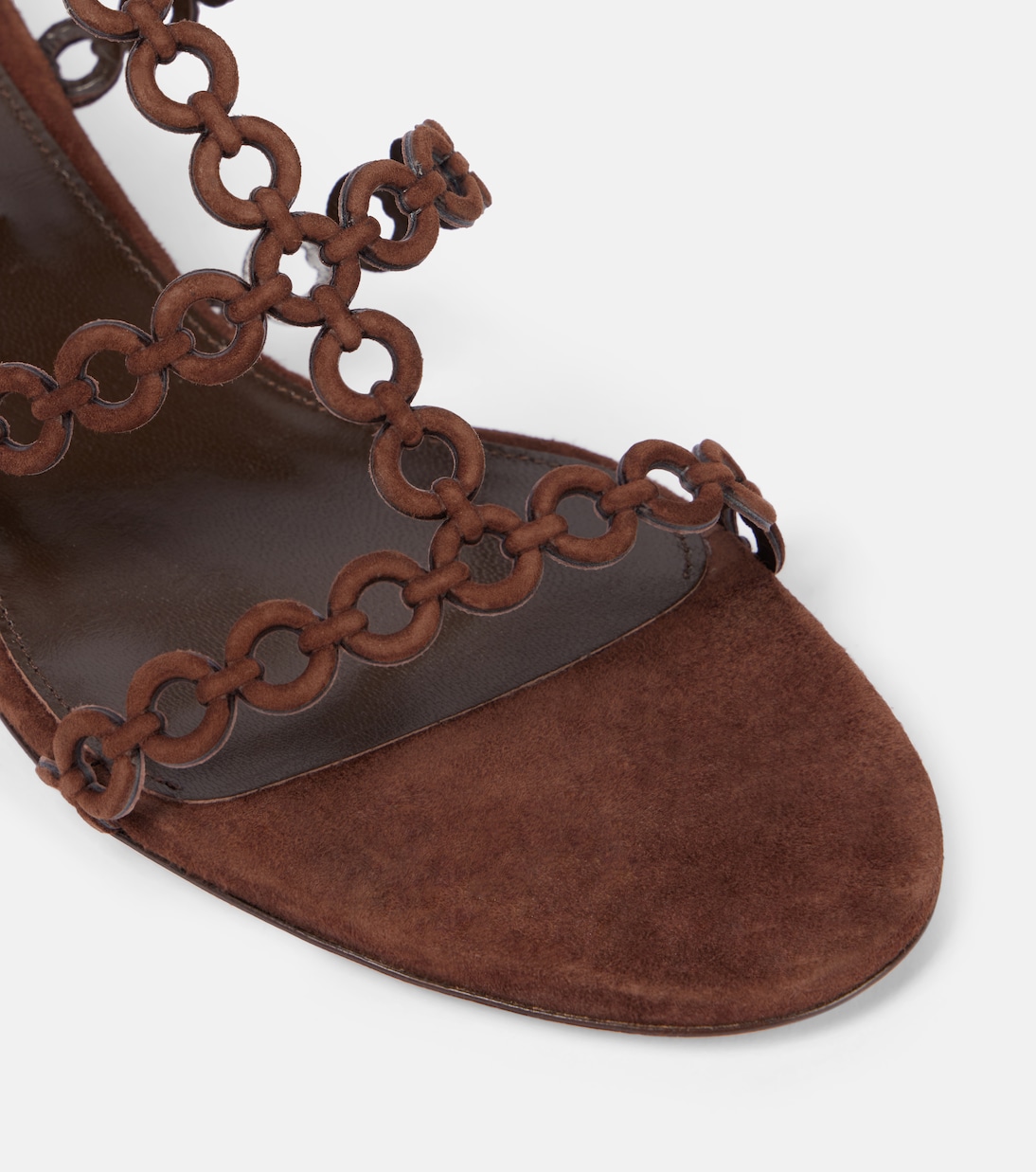Infinity Chain 35 suede sandals | Aquazzura