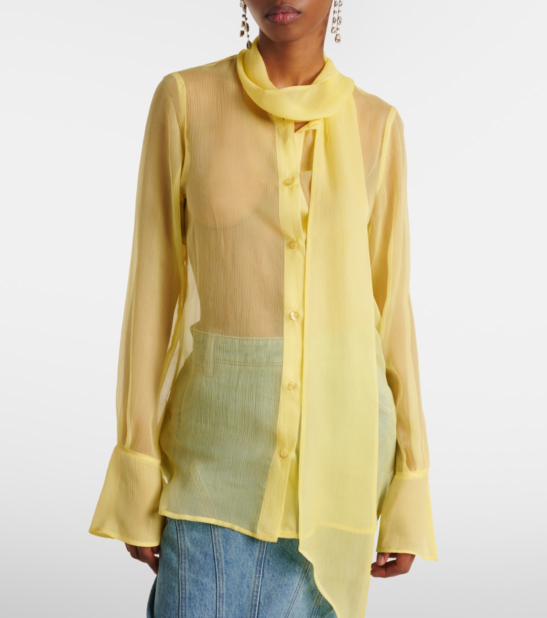 Bluse aus Seidenchiffon | Nina Ricci