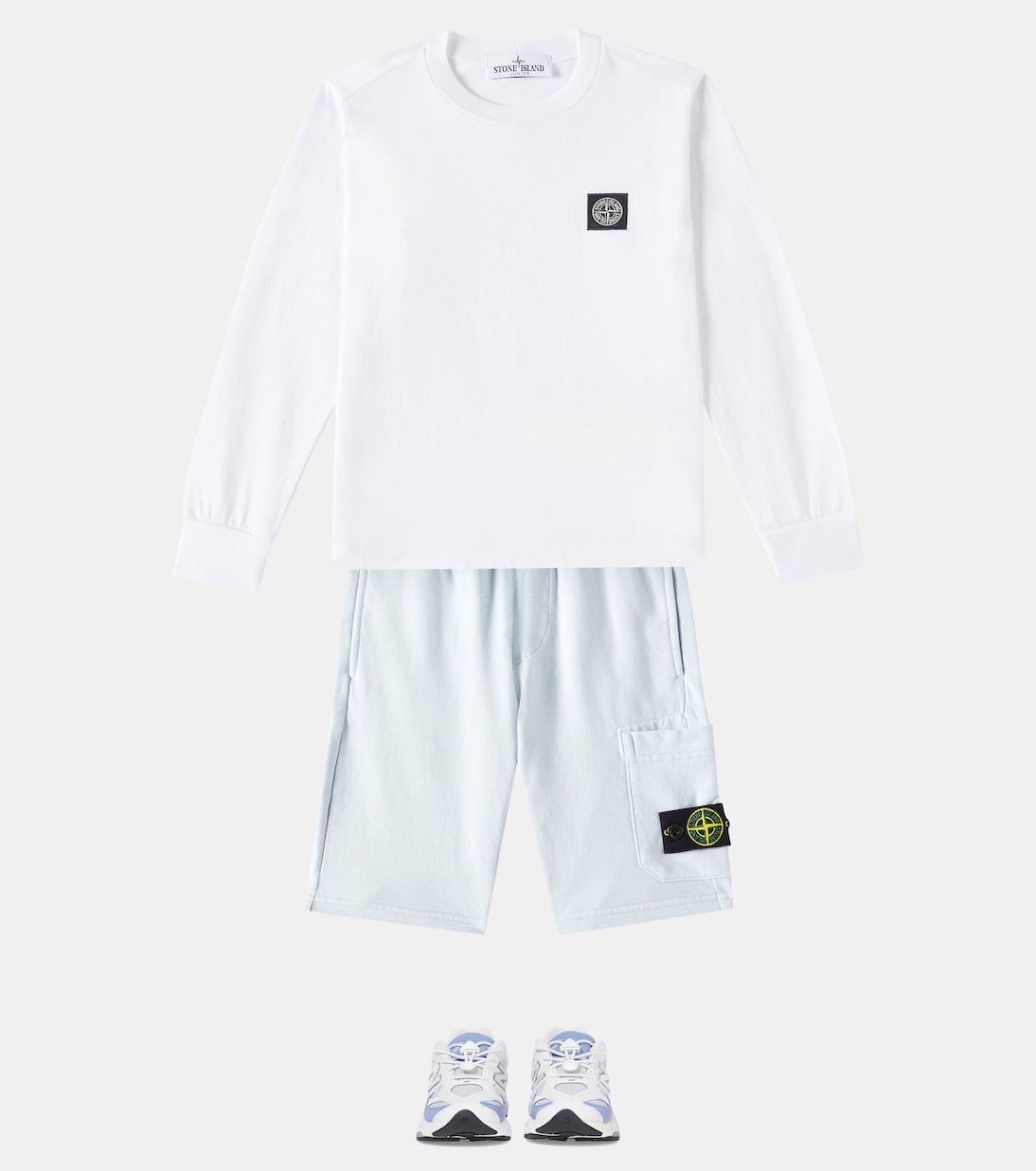 Shorts Compass in cotone | Stone Island Junior