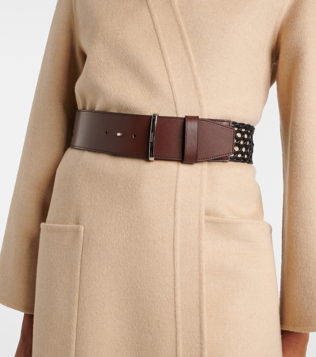 Cintura in pelle e tela MAX MARA per stile giovane e moderno