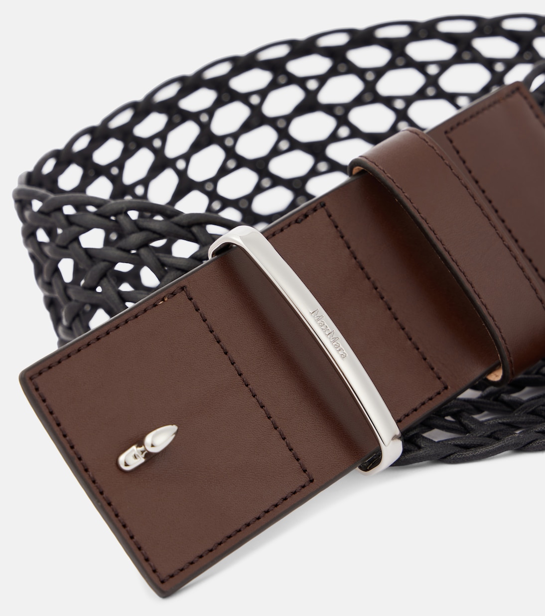 Cintura in pelle e tela MAX MARA per stile giovane e moderno