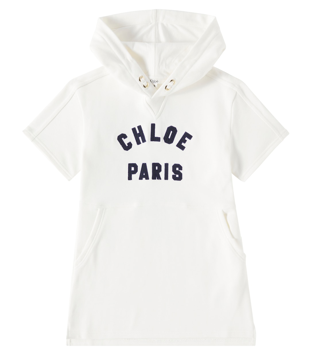 Abito in jersey di cotone con logo | Chloé Kids