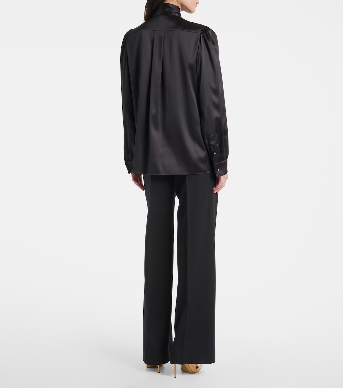 Schluppenbluse aus Satin | Dolce&Gabbana