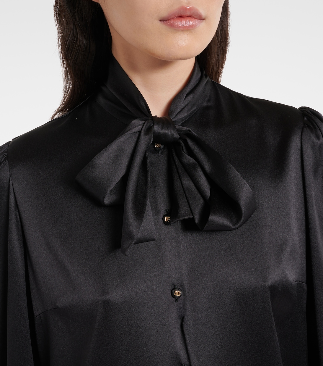 Schluppenbluse aus Satin | Dolce&Gabbana