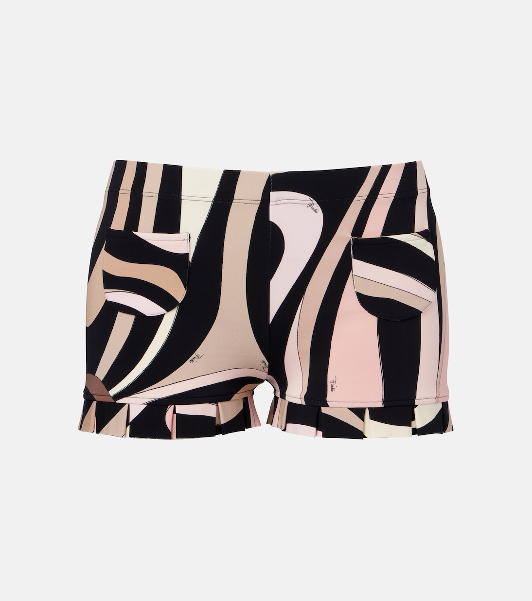 Marmo printed ruffled shorts | Pucci