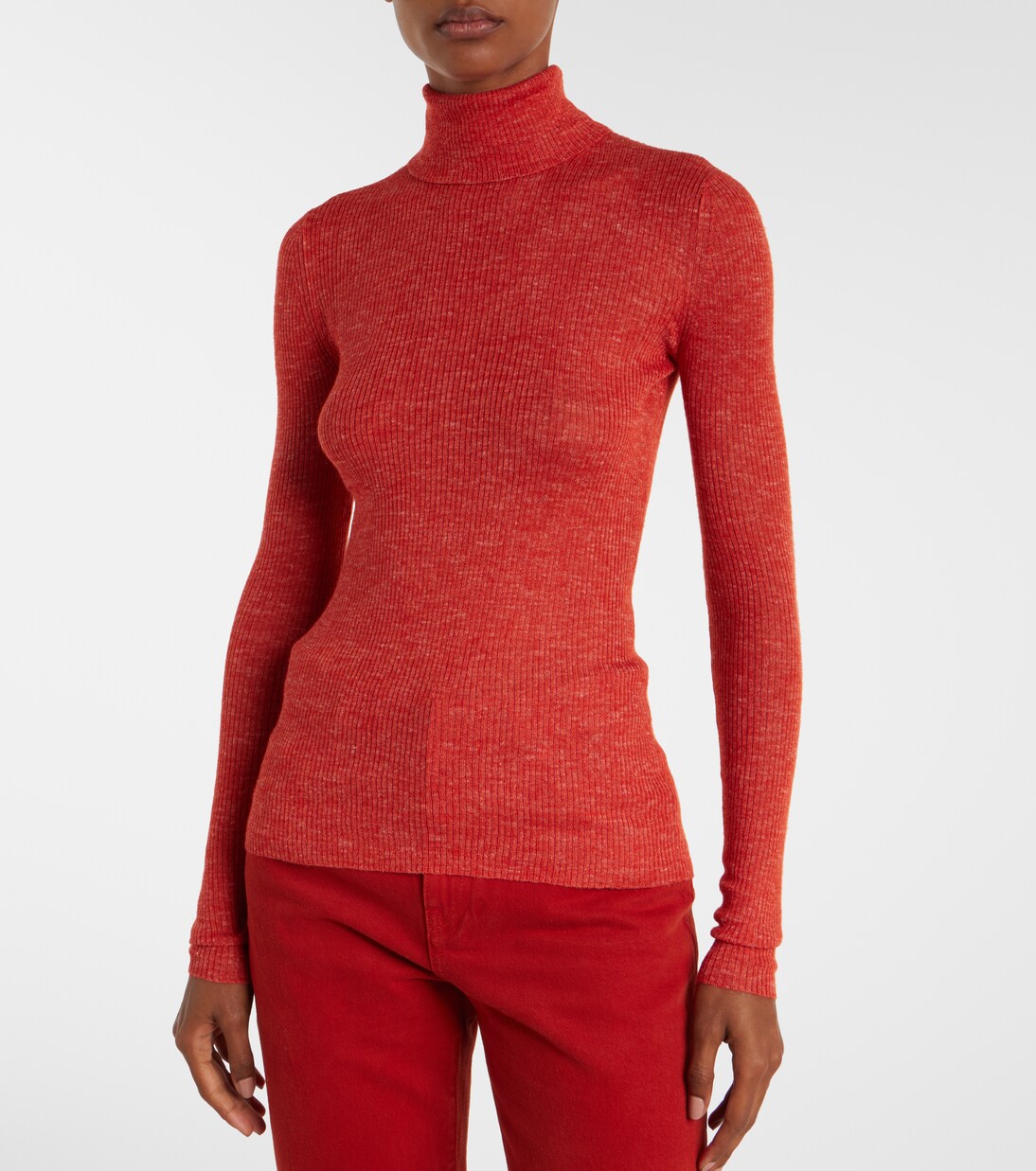 Aldona cashmere, silk, and hemp turtleneck | Gabriela Hearst