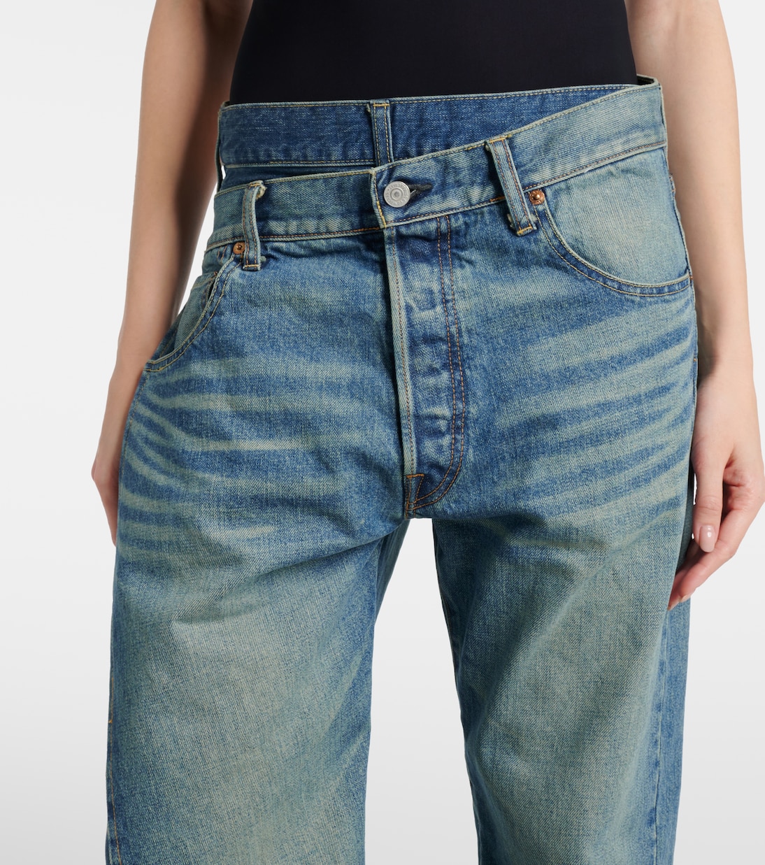 Jeans regular asimmetrici | Junya Watanabe