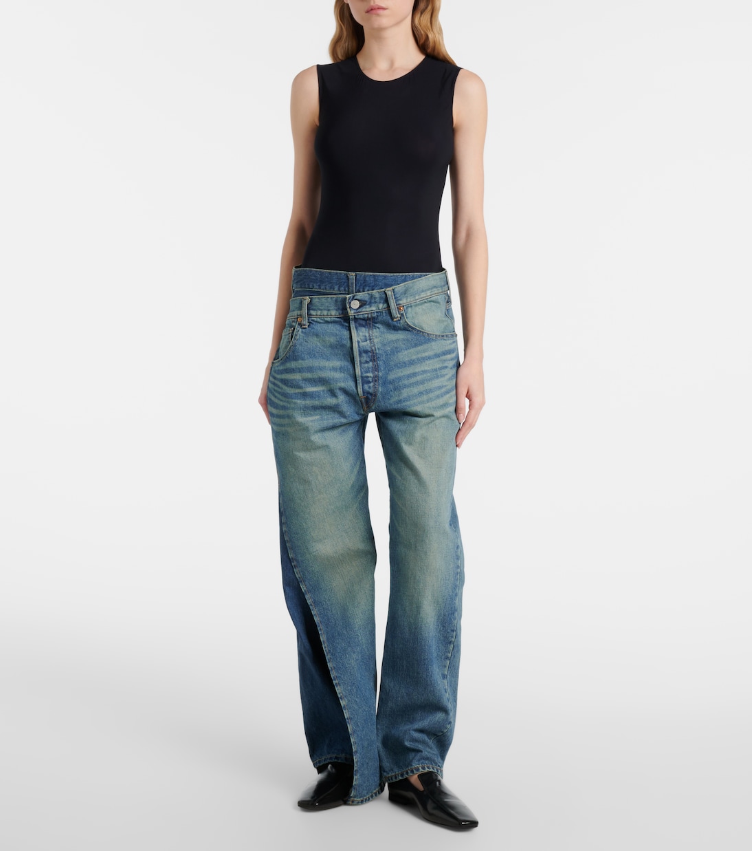 Jeans regular asimmetrici | Junya Watanabe