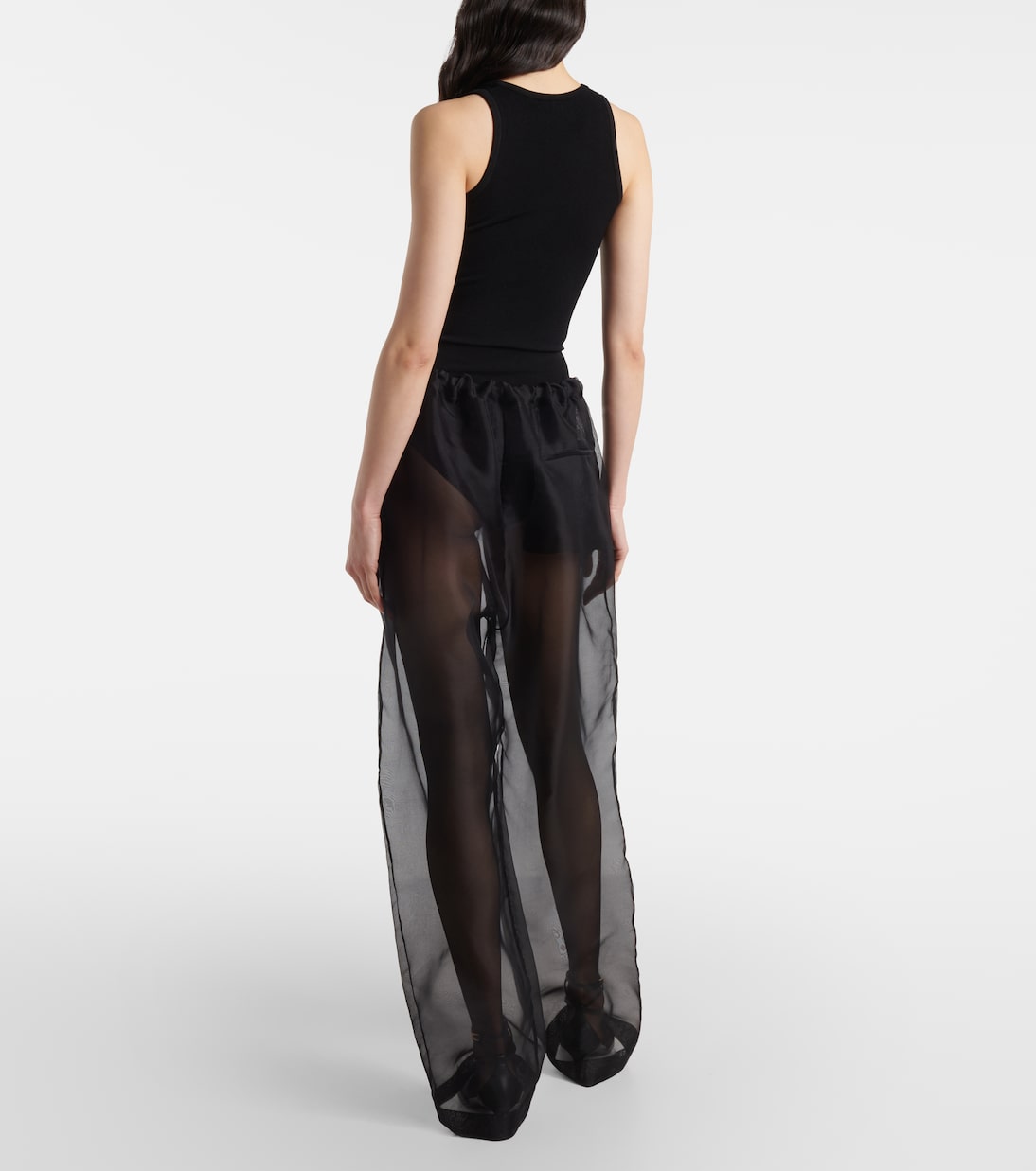 Pantalon ample Trenton en soie mélangée | Khaite