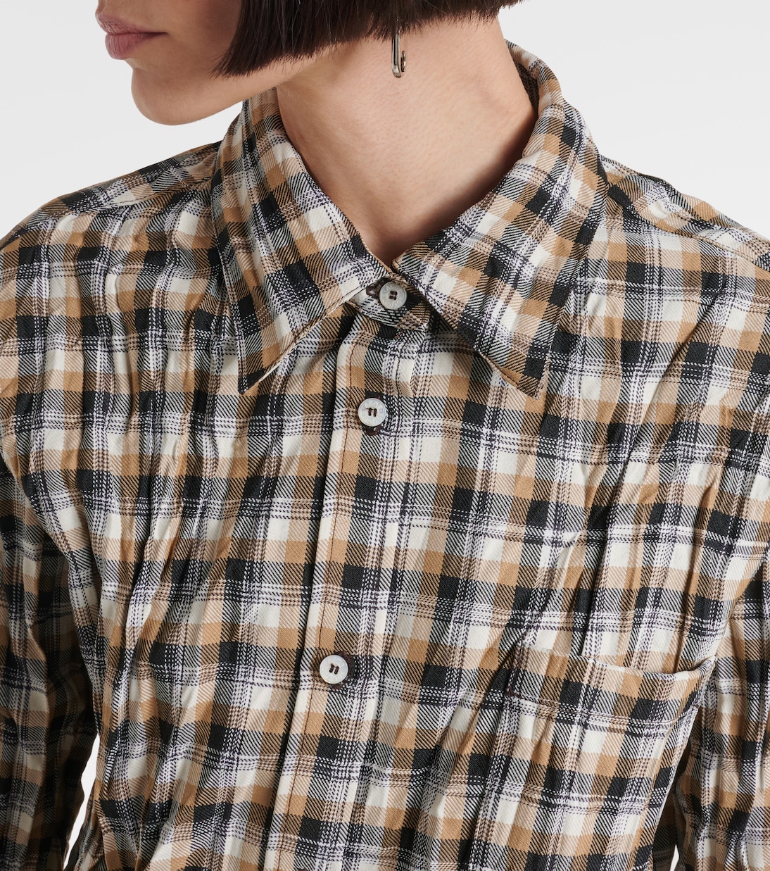 Camicia a quadri con logo | Acne Studios