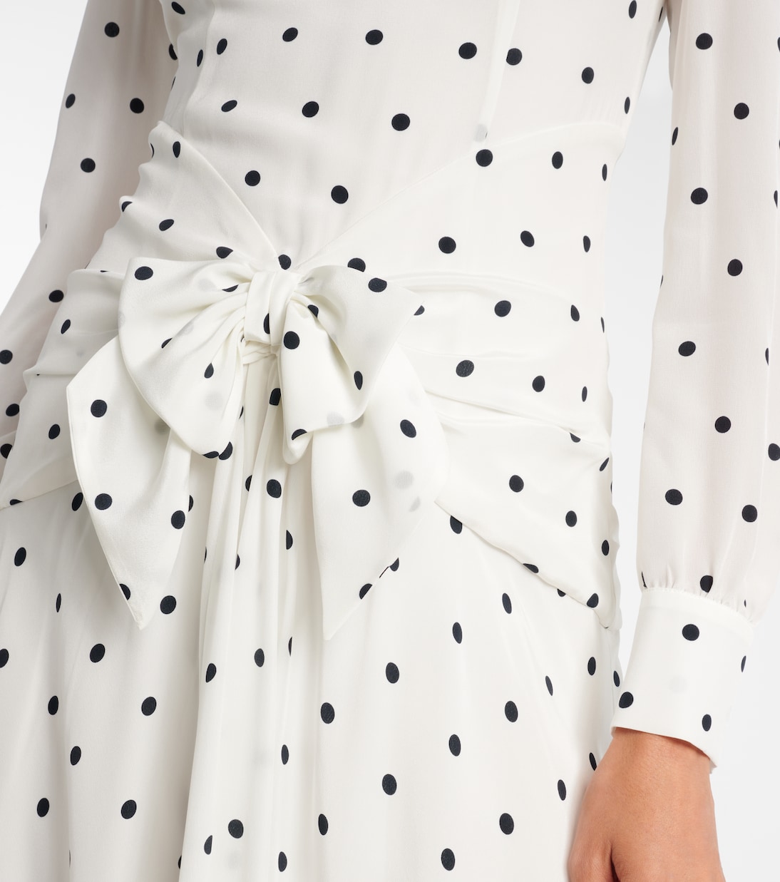 Polka-dot silk midi dress | Alessandra Rich