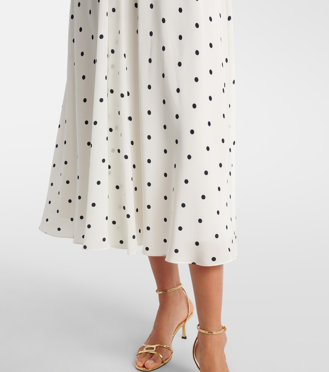 Polka-dot silk midi dress | Alessandra Rich