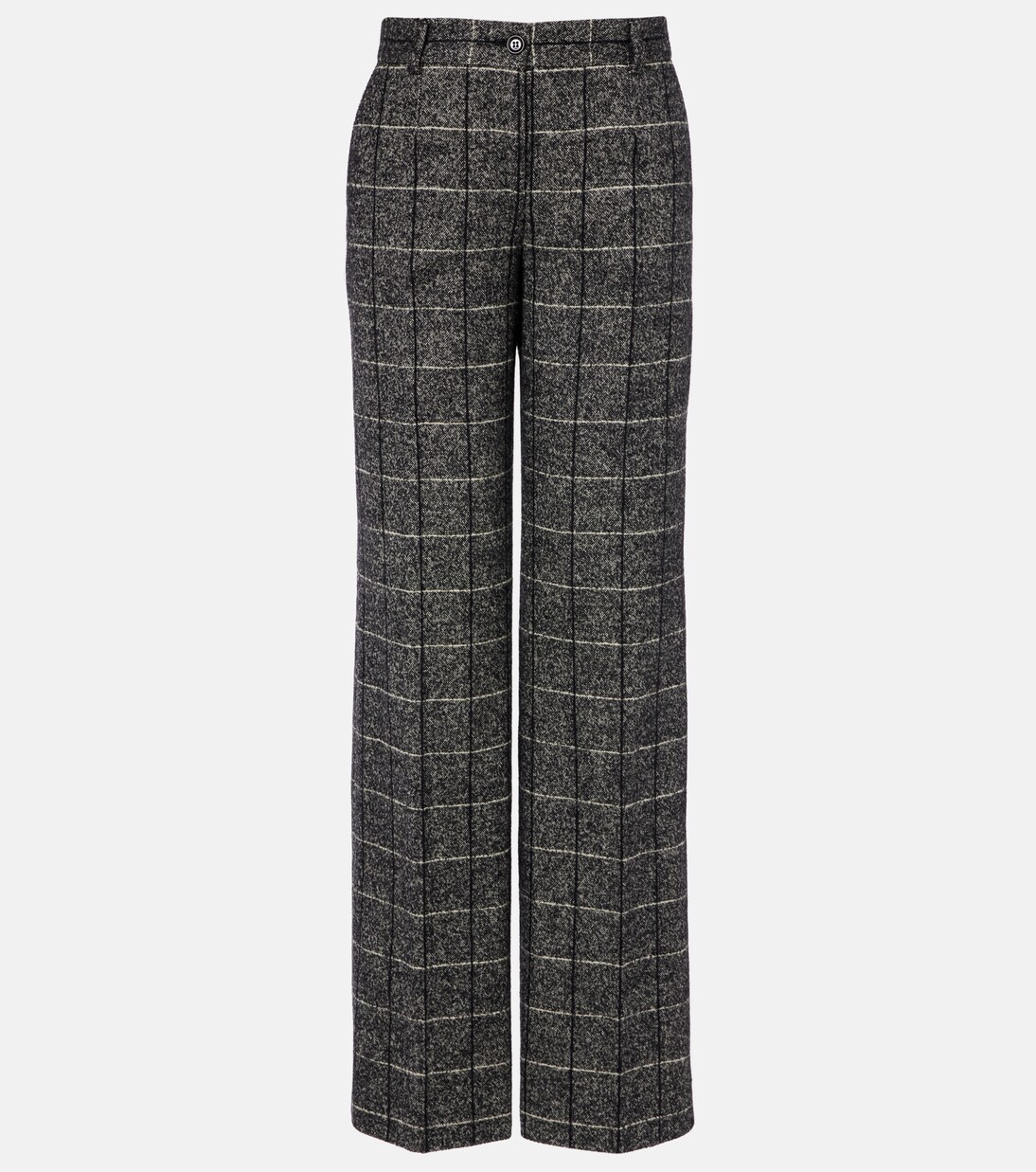 High-rise wool-blend wide-leg pants | Dolce&Gabbana