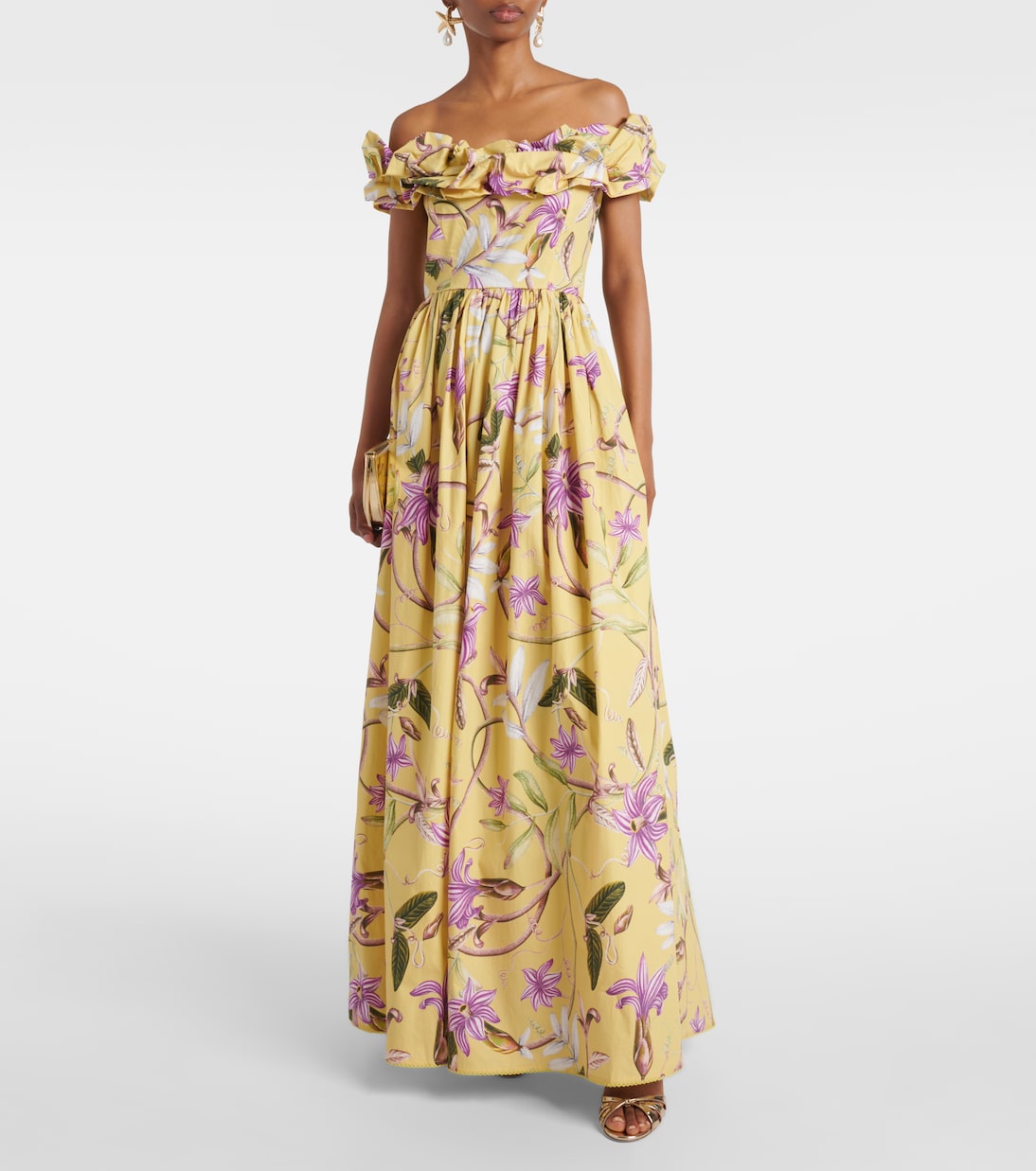 Maxikleid Espliego aus Baumwollpopeline | Agua by Agua Bendita