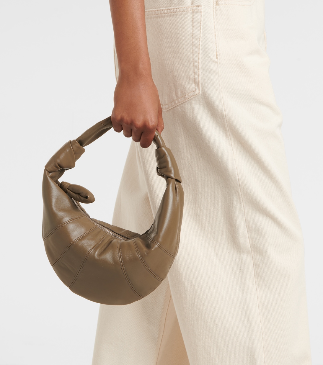 Fortune Croissant Mini leather shoulder bag | Lemaire