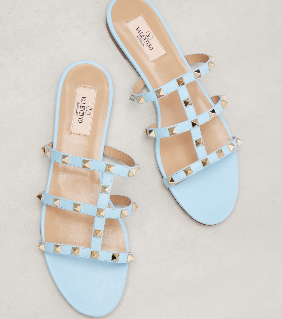 Sandalen Rockstud aus Leder | Valentino Garavani