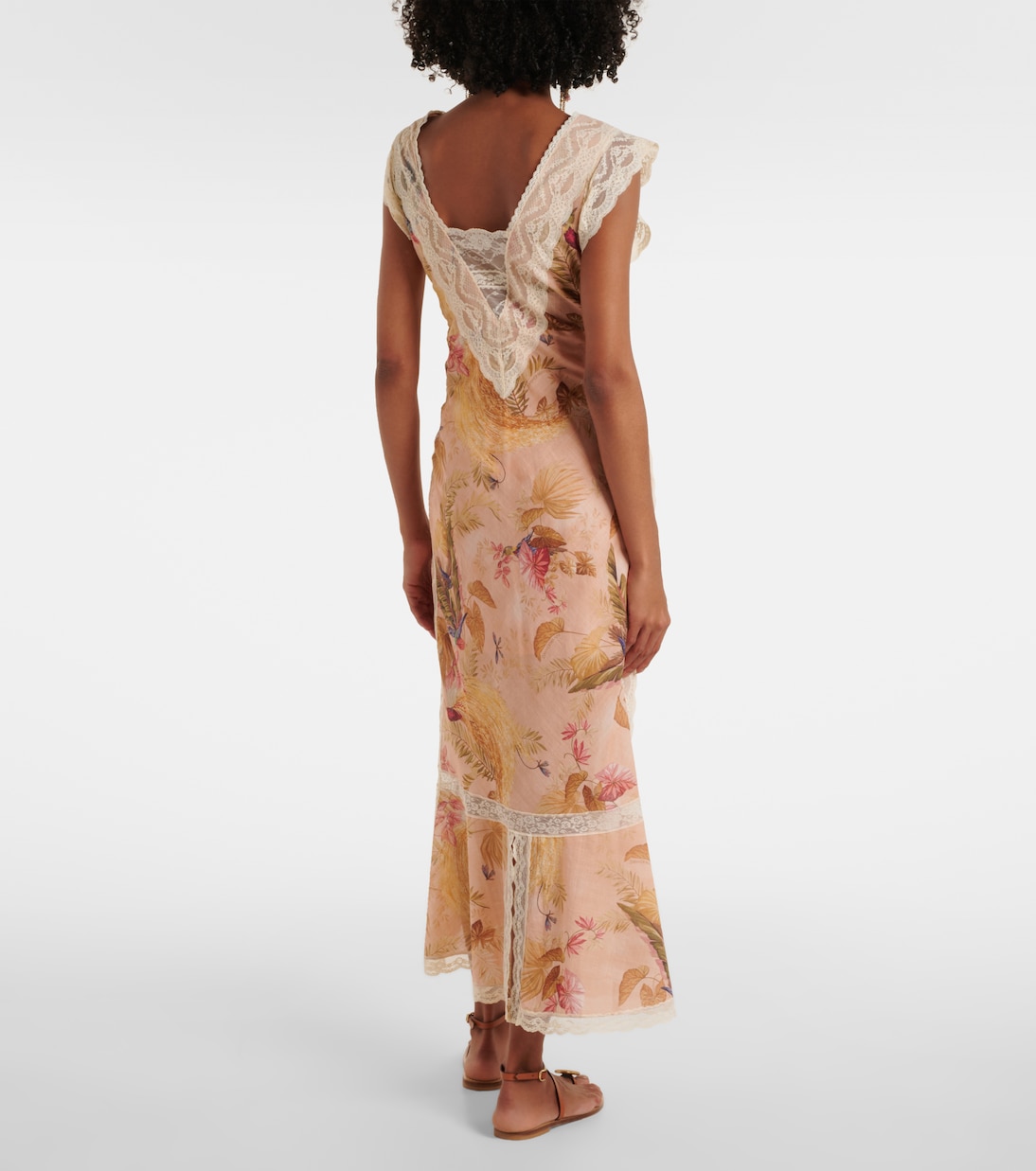 Robe midi Ascension en coton à fleurs  | Zimmermann