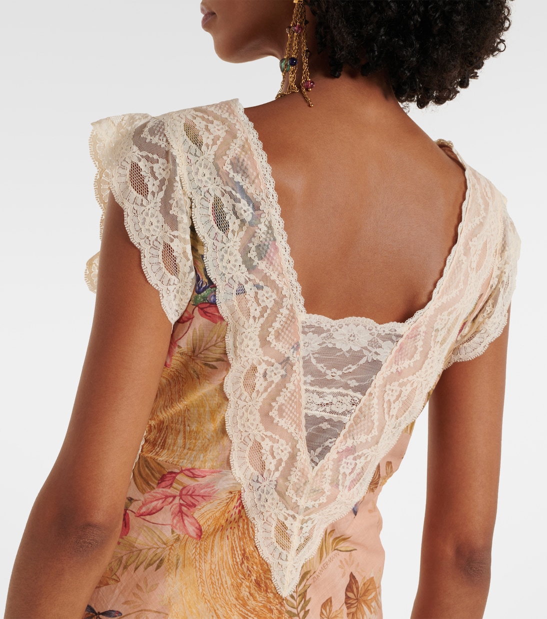 Robe midi Ascension en coton à fleurs  | Zimmermann