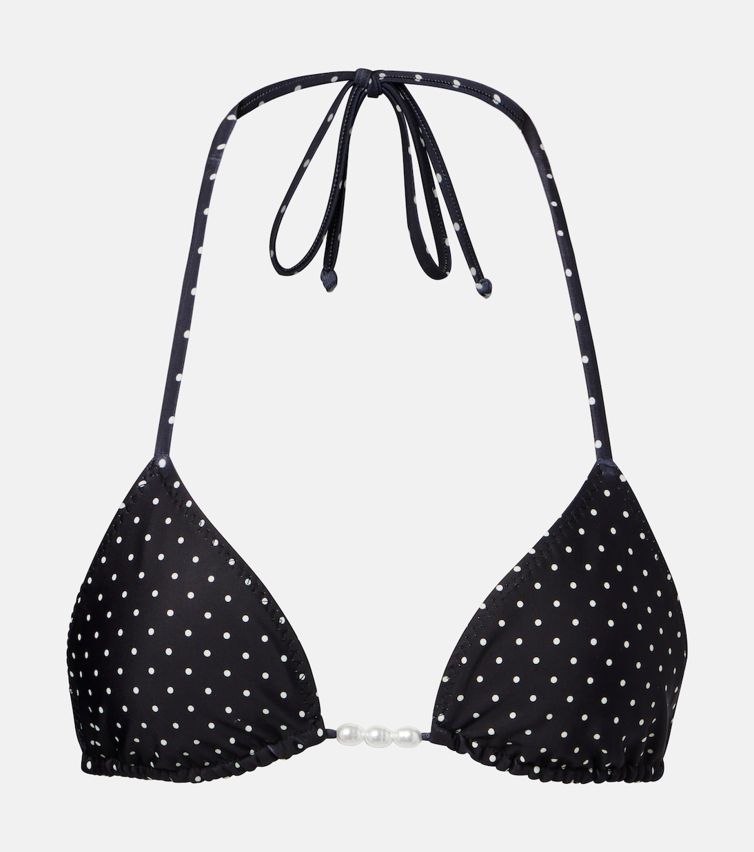 Top de bikini de lunares con adornos | Same