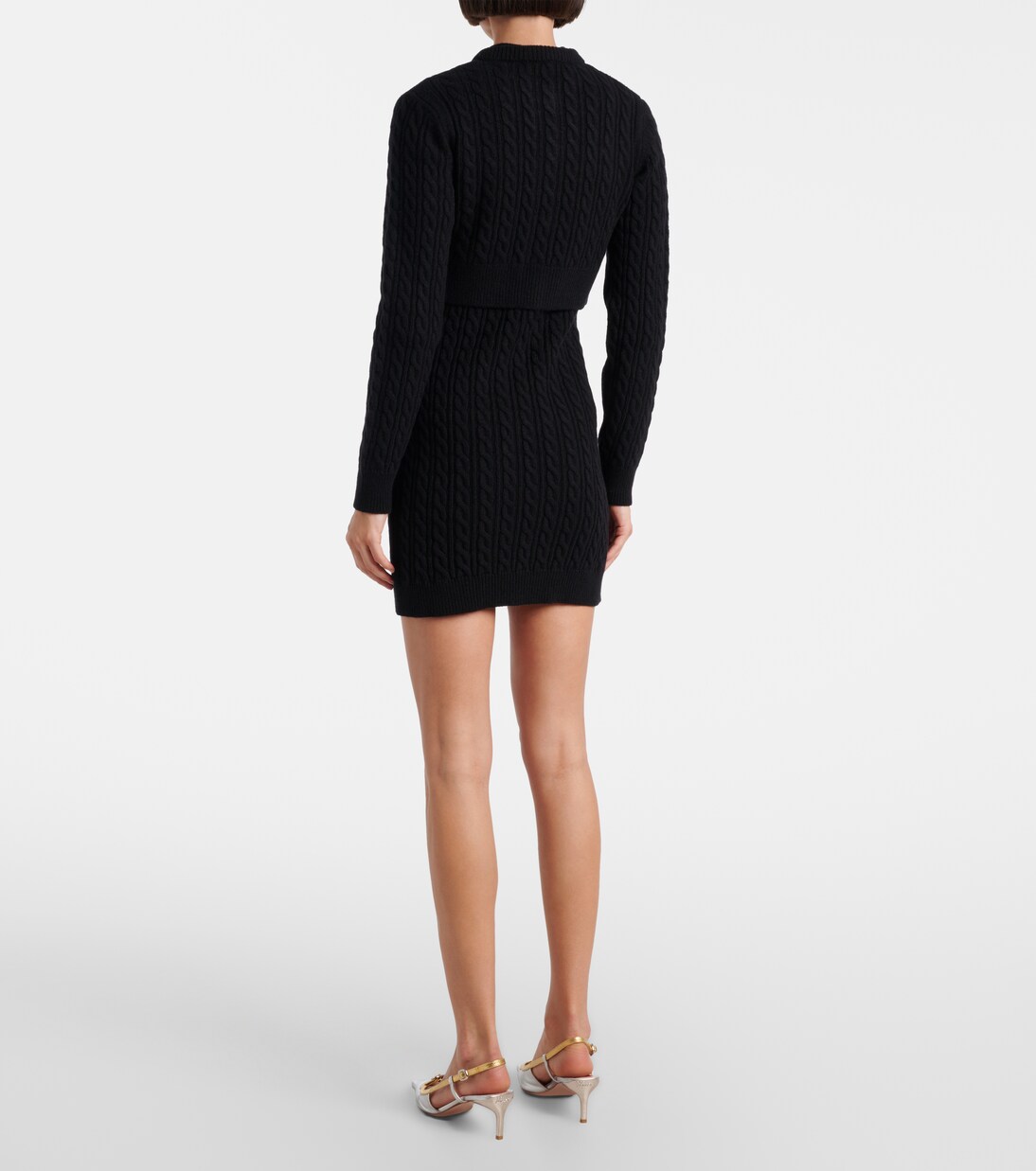 Cable-knit wool and cashmere cardigan | Patou