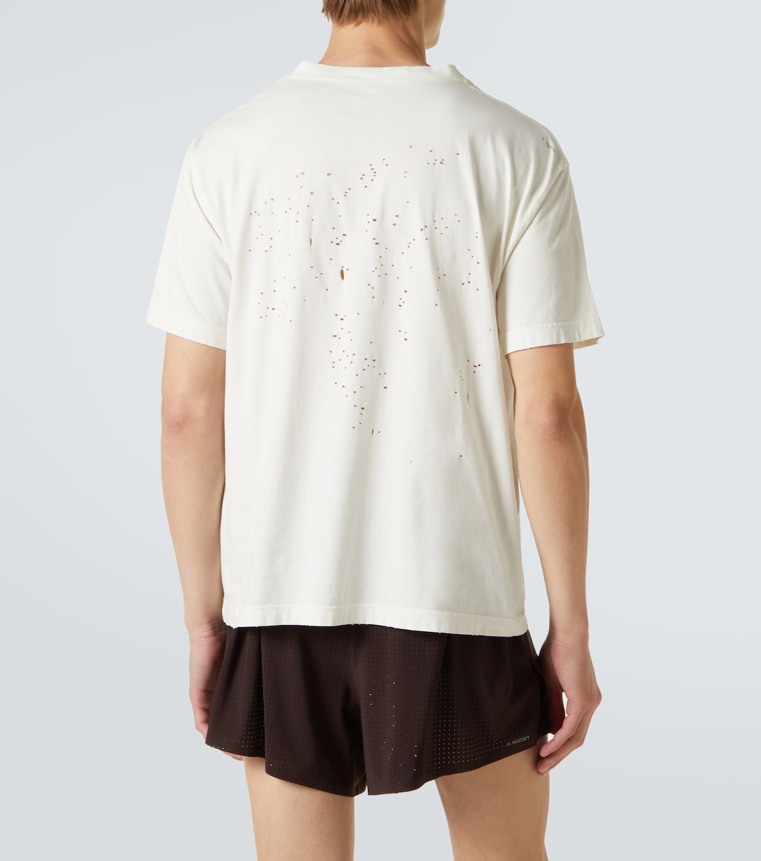 Distressed T-Shirt aus Baumwoll-Jersey | Satisfy