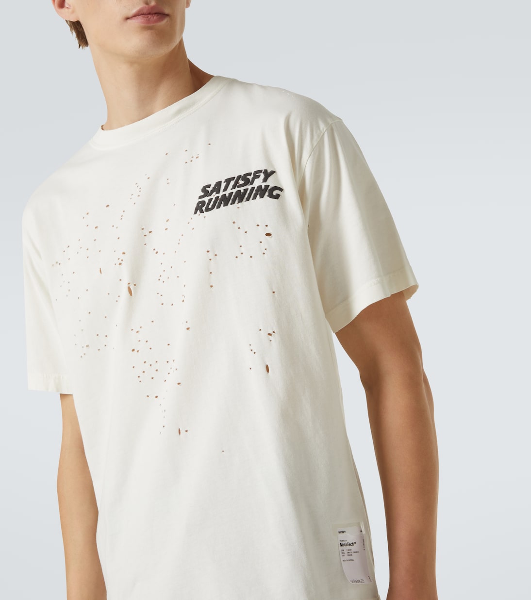 Distressed T-Shirt aus Baumwoll-Jersey | Satisfy